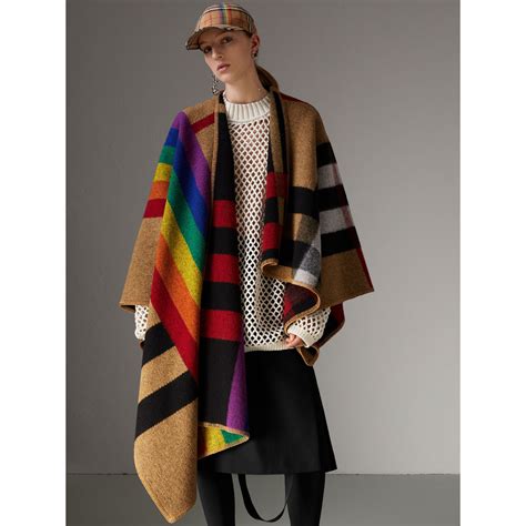 burberry poncho pride|burberry poncho shawl pockets.